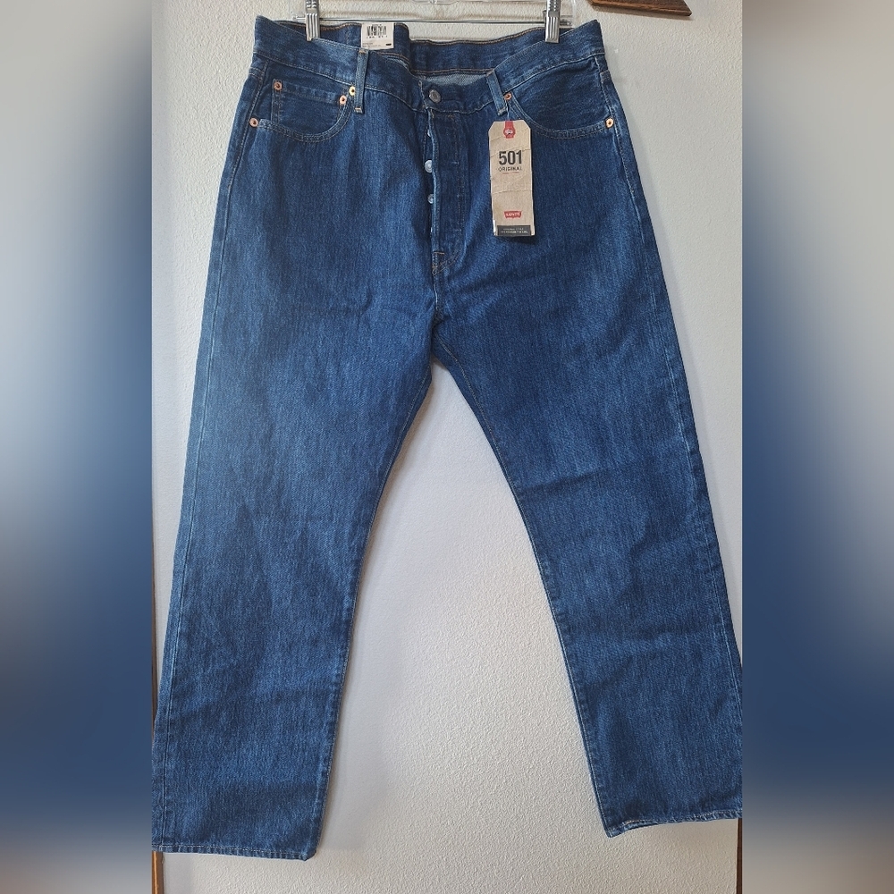 NWT Levi's Original 501 Mens 36x30 Button Fly Preshrunk Jeans